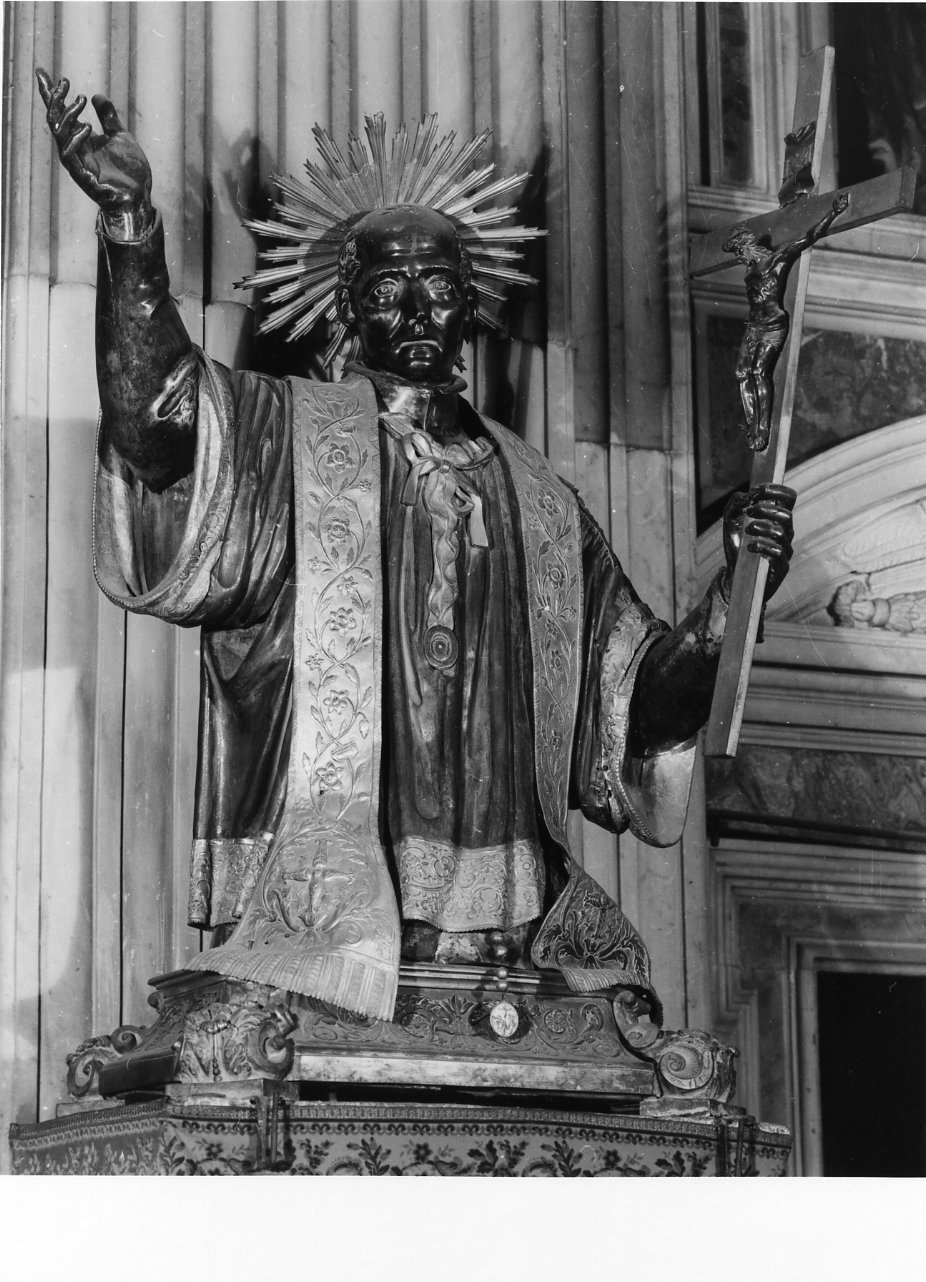 reliquiario - a busto - bottega napoletana (sec. XIX)