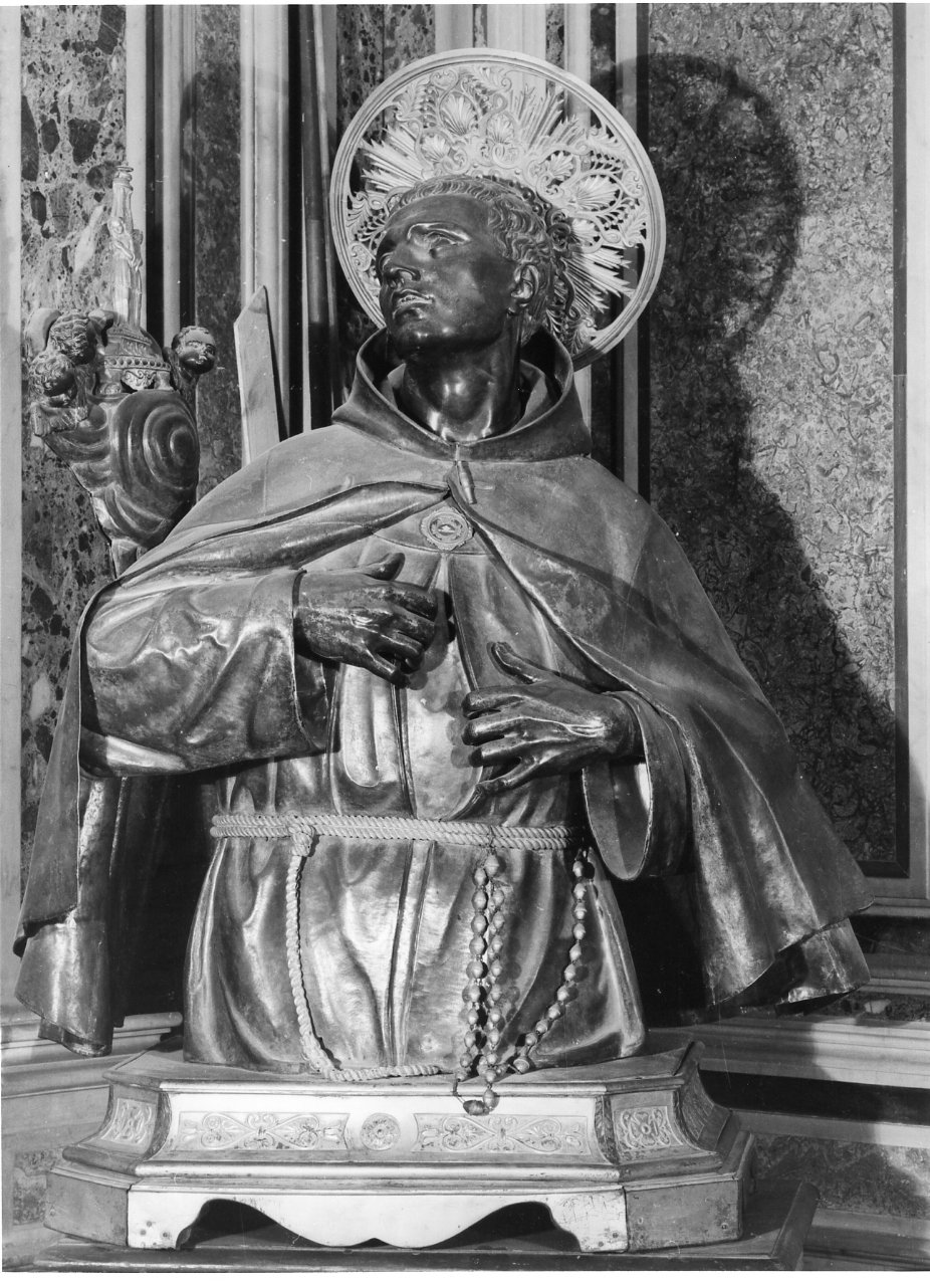 reliquiario - a busto di Caruso Vincenzo (sec. XIX)