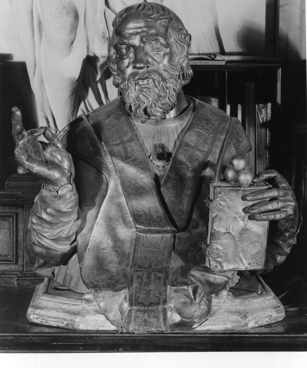 reliquiario - a busto - bottega napoletana (sec. XVII)