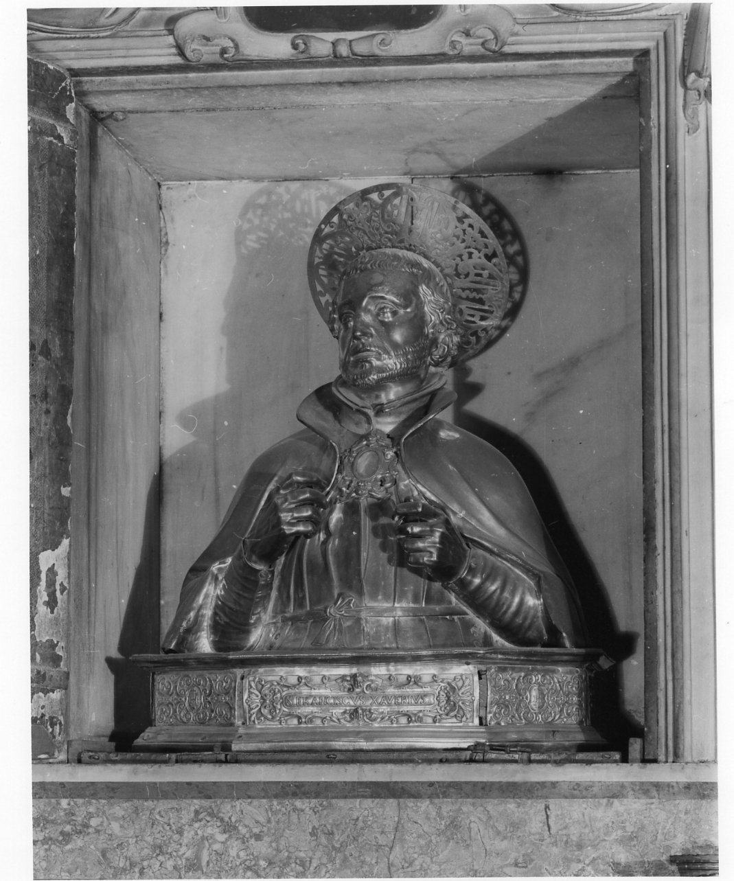 reliquiario - a busto - bottega napoletana (sec. XVII)