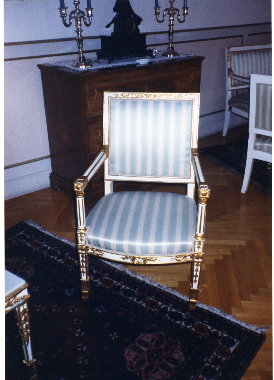 poltrona, serie - bottega napoletana (prima metà sec. XIX)