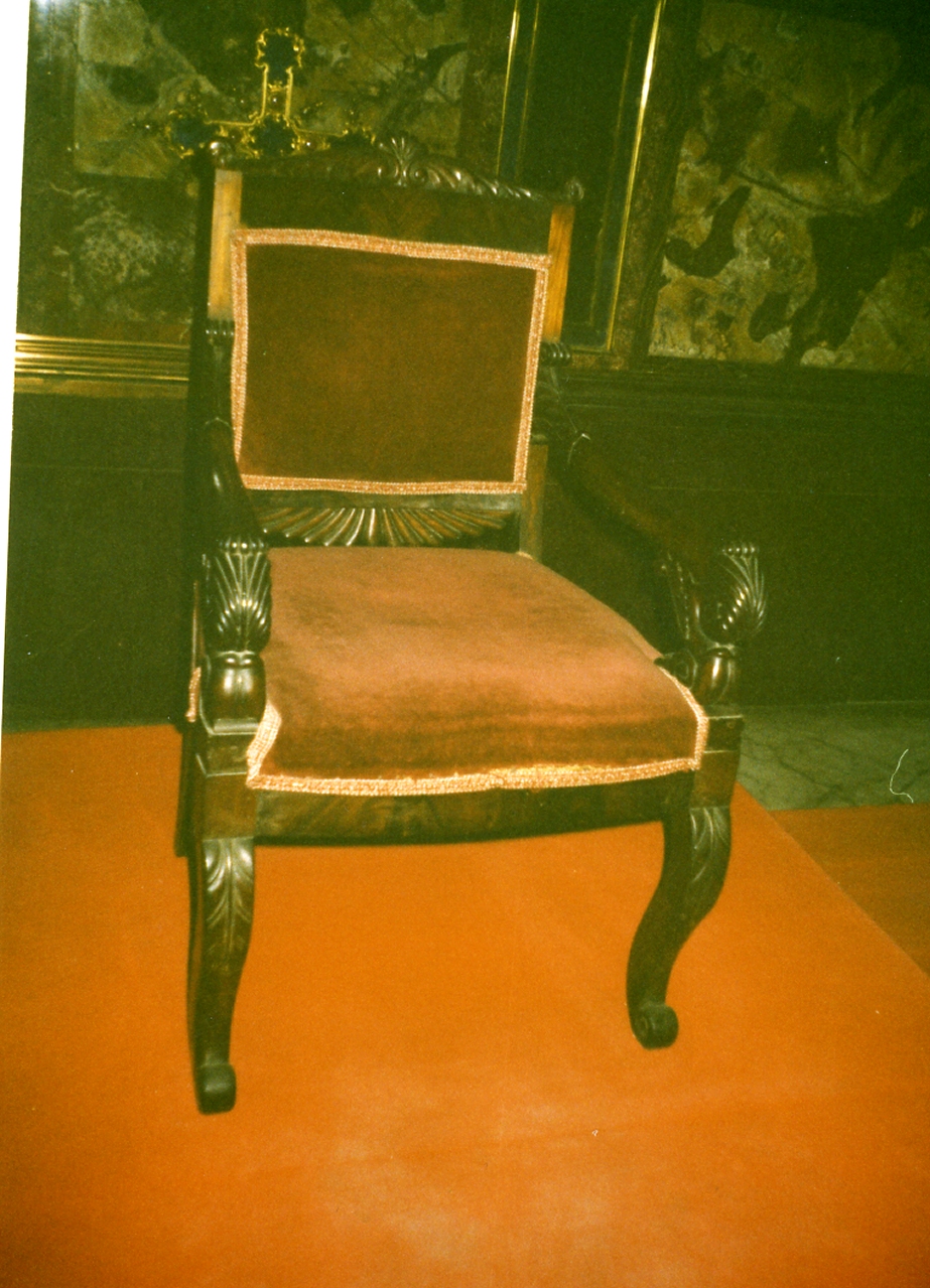 poltrona - bottega napoletana (seconda metà sec. XIX)