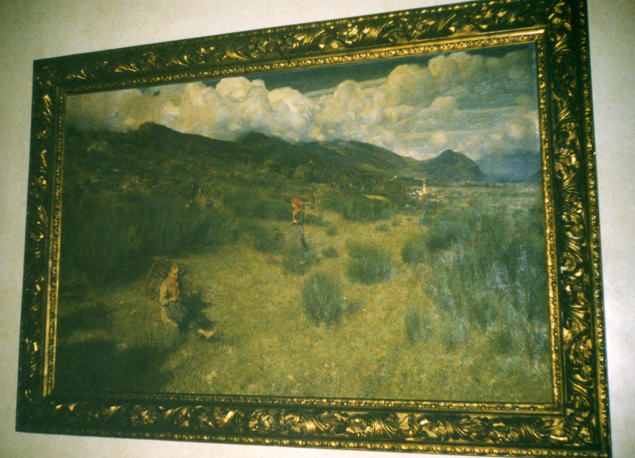 scena campestre (dipinto) di Tavernier Andrea (seconda metà sec. XIX)