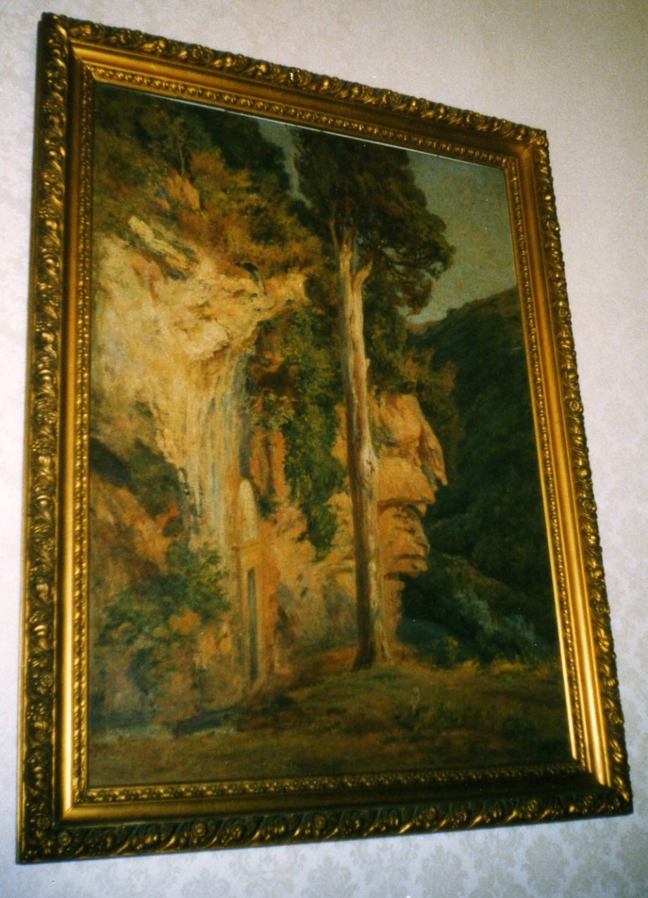 San Cosimato il Vicovaro, paesaggio (dipinto) di Vertunni Achille (seconda metà sec. XIX)