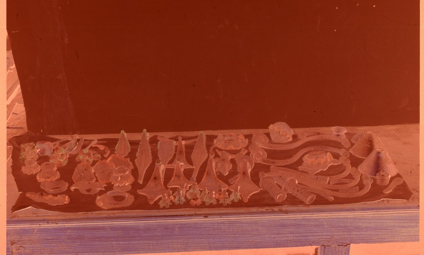 decorazione, frammento - bottega napoletana (fine sec. XIX)