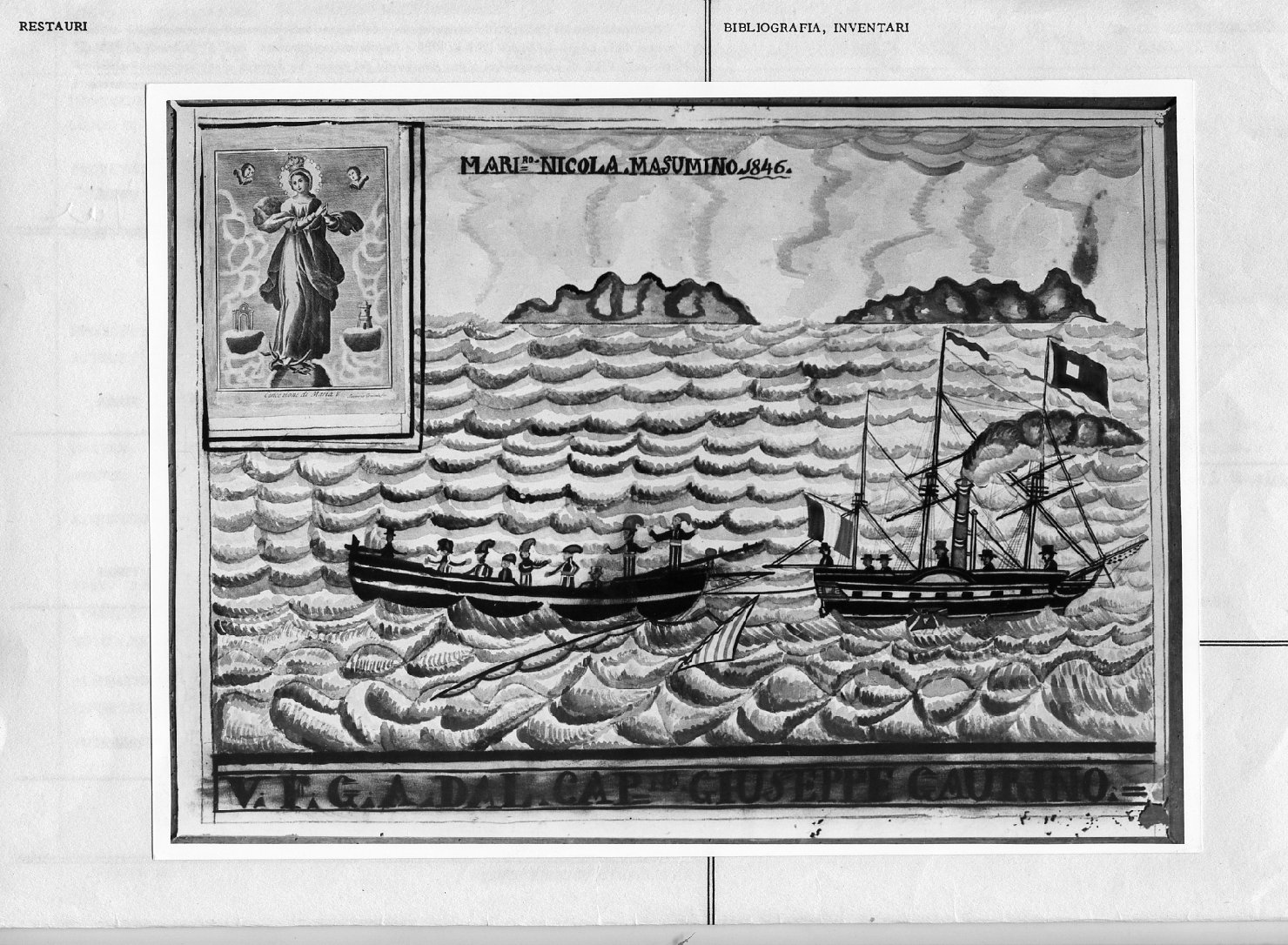 Madonna Immacolata (stampa colorata a mano) - ambito italiano (sec. XIX)