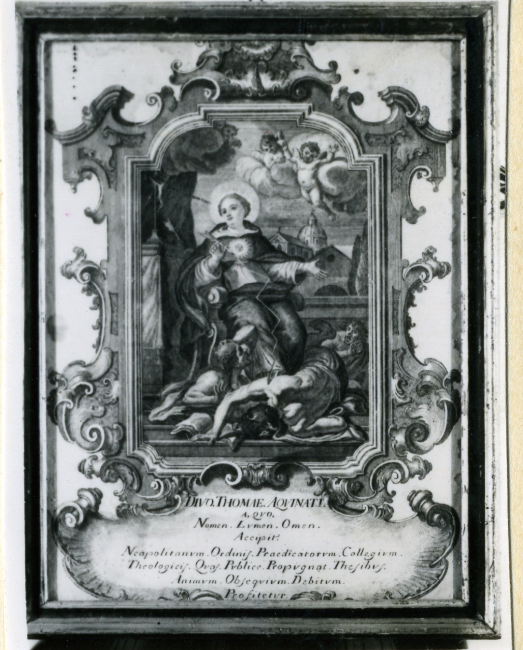 San Tommaso d'Aquino (stampa) di Baldi Antonio (sec. XVIII)