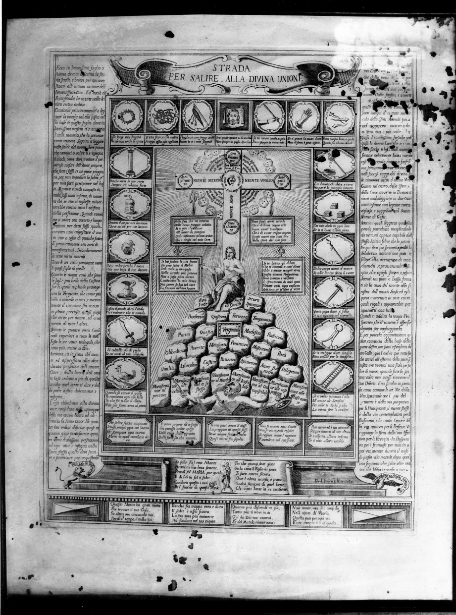 Cristo giudice (stampa) di Strina Ferdinando (sec. XVIII)
