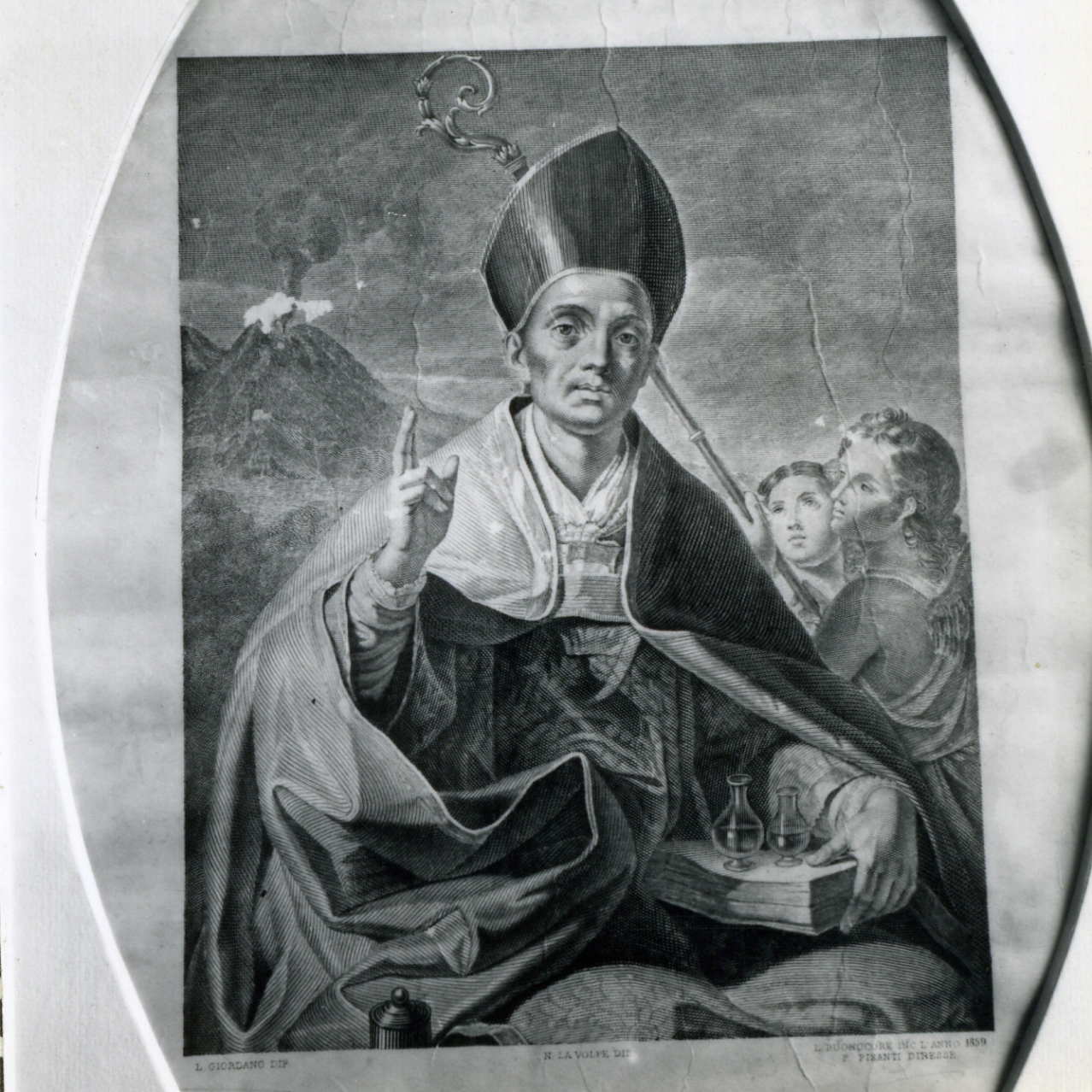 S. Gennaro (stampa) di Buonocore L, La Volpe Nicola, Giordano Luca (sec. XIX)