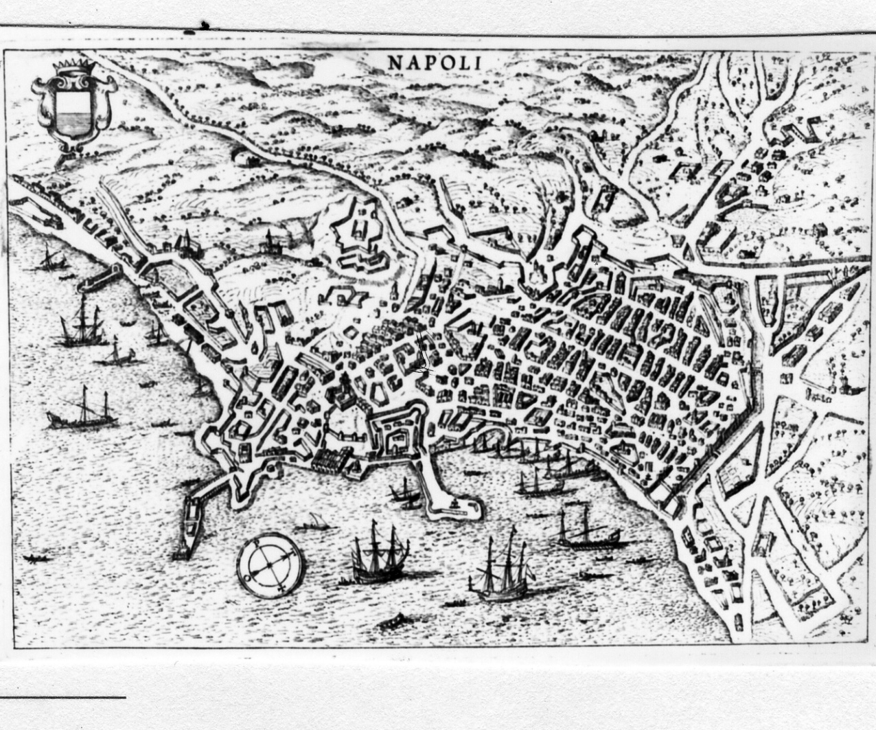 pianta della città di Napoli (stampa) di Cadorin Mattia (sec. XVIII)