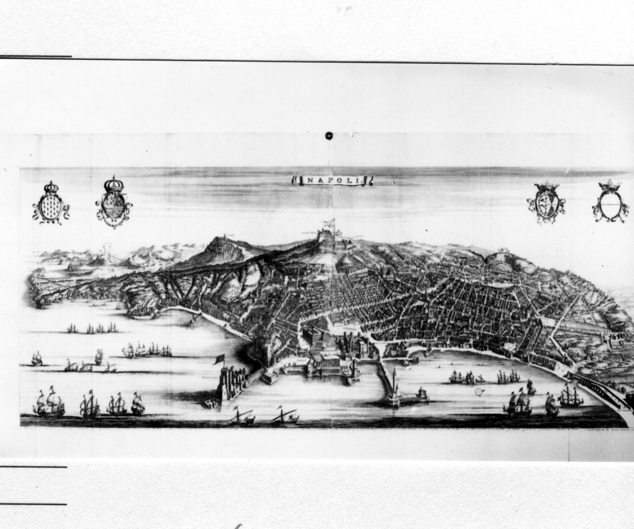 veduta della città di Napoli (stampa) di Stophendal B (sec. XVIII)