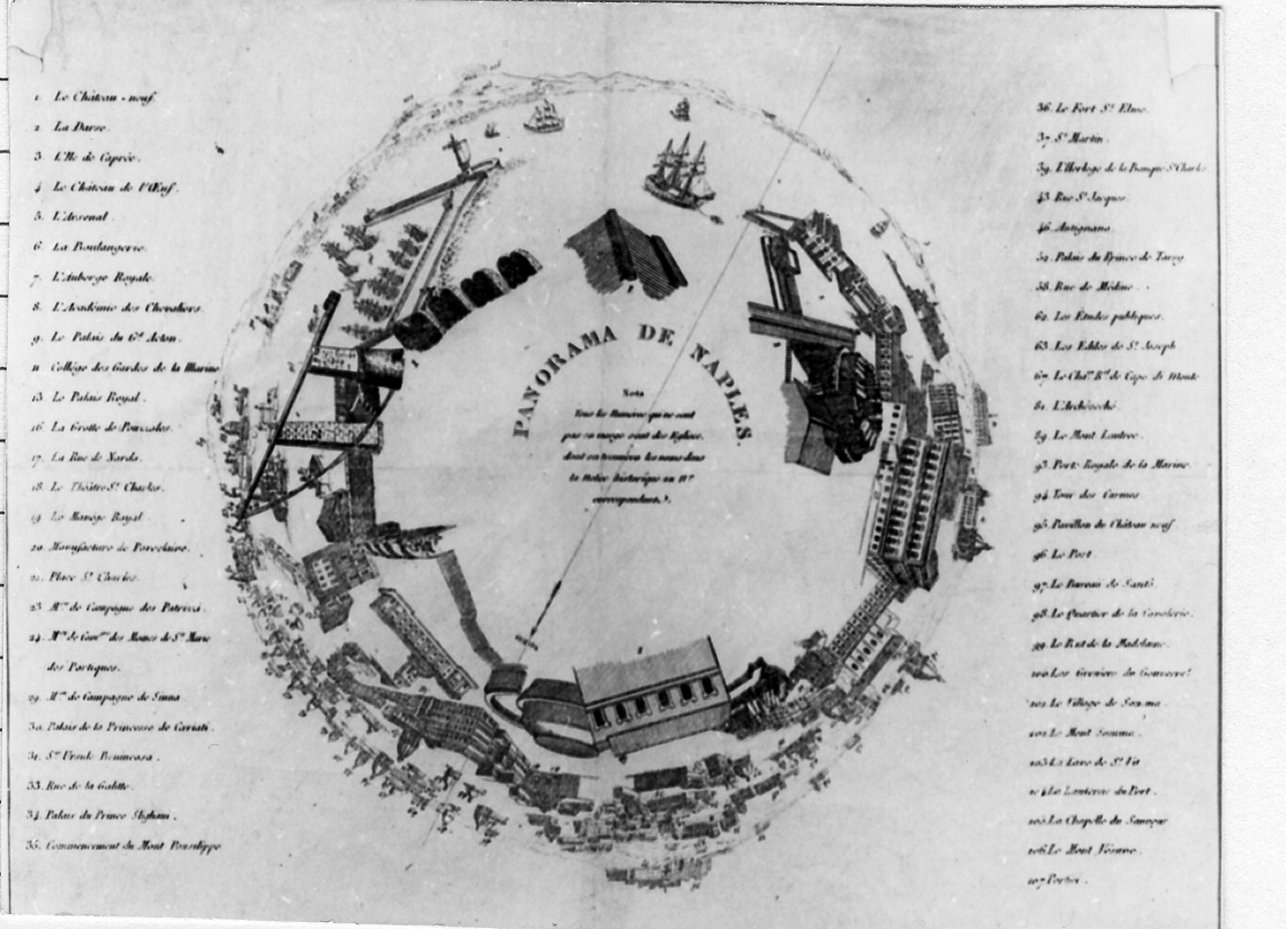 pianta della città di Napoli (stampa) - ambito europeo (sec. XIX)