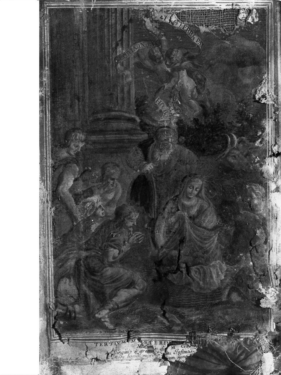adorazione dei pastori (stampa, serie) di Thiboust Benoit (prima metà sec. XVII)