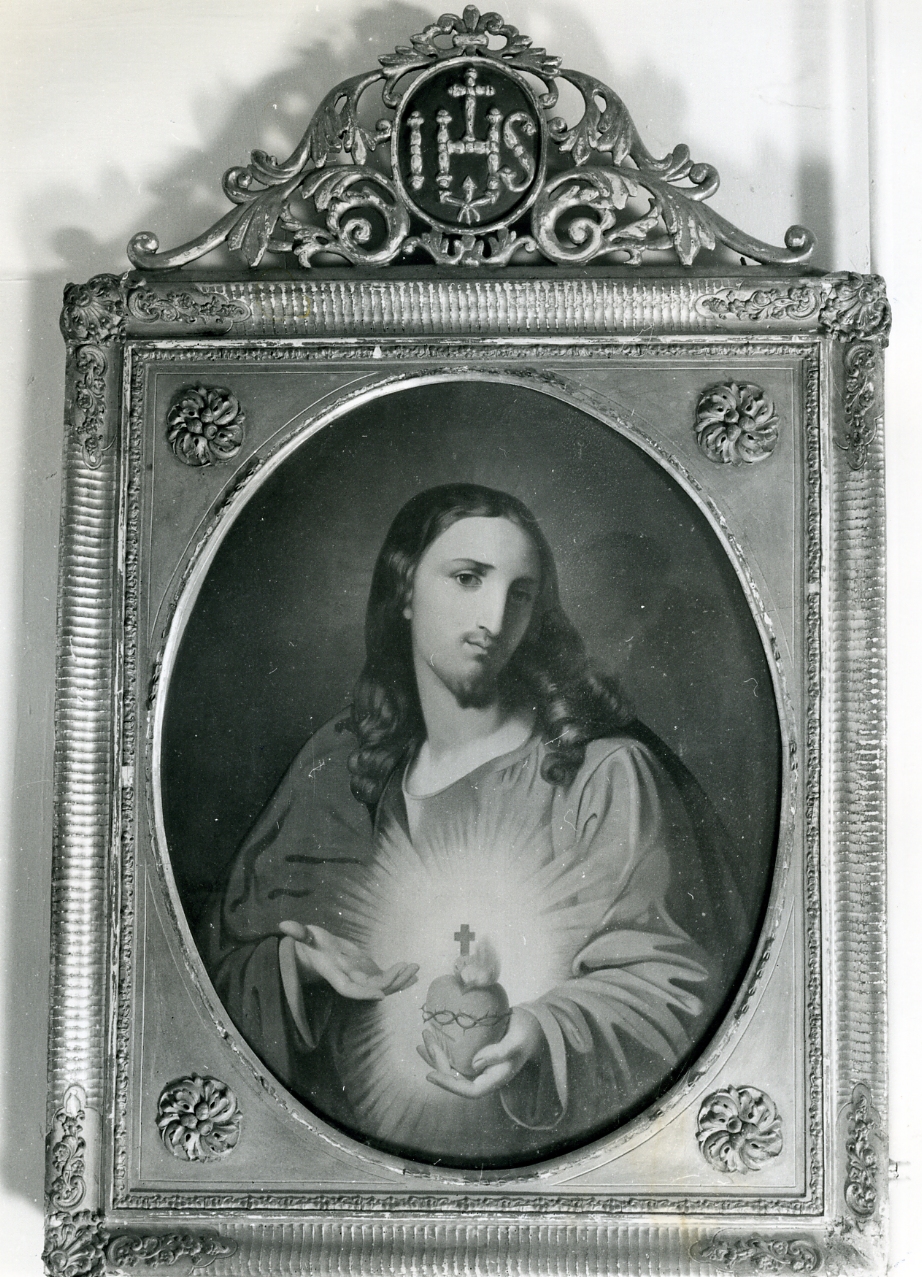 Sacro Cuore di Gesù (stampa) - ambito europeo (sec. XIX)
