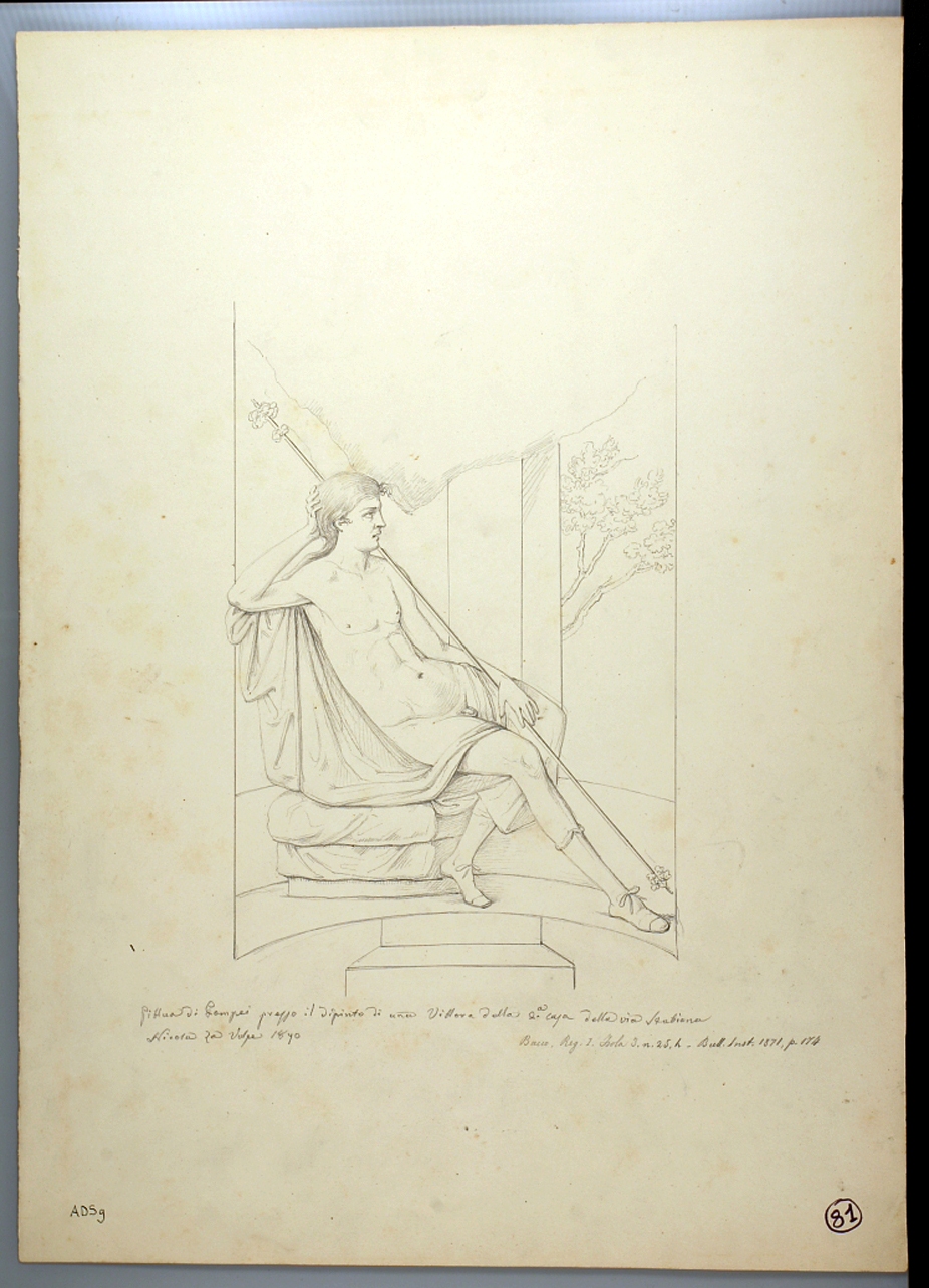 Dioniso-Libero (disegno) di La Volpe Nicola (terzo quarto sec. XIX)