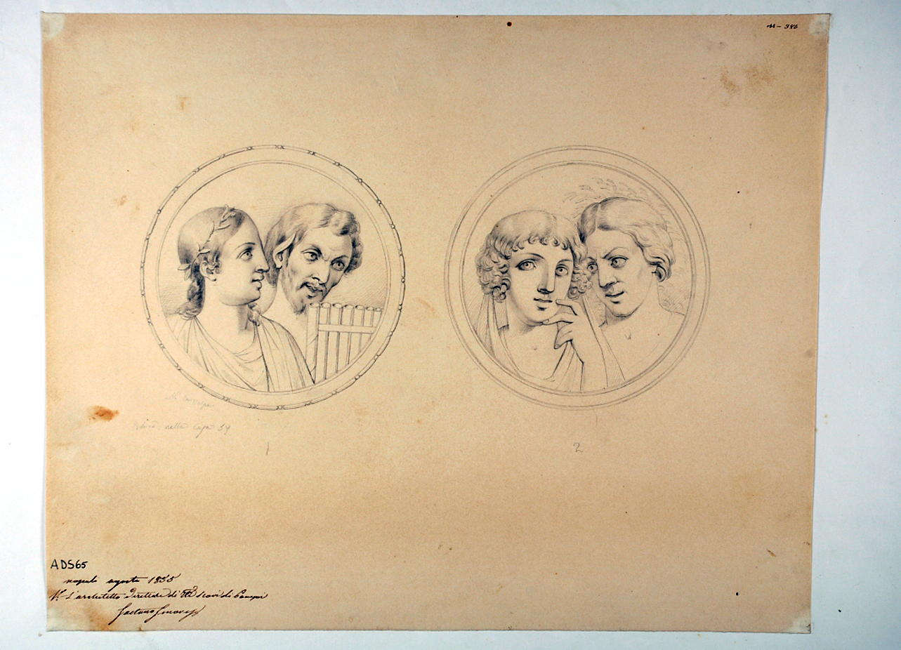 satiri e menadi (disegno) di La Volpe Nicola (seconda metà sec. XIX)