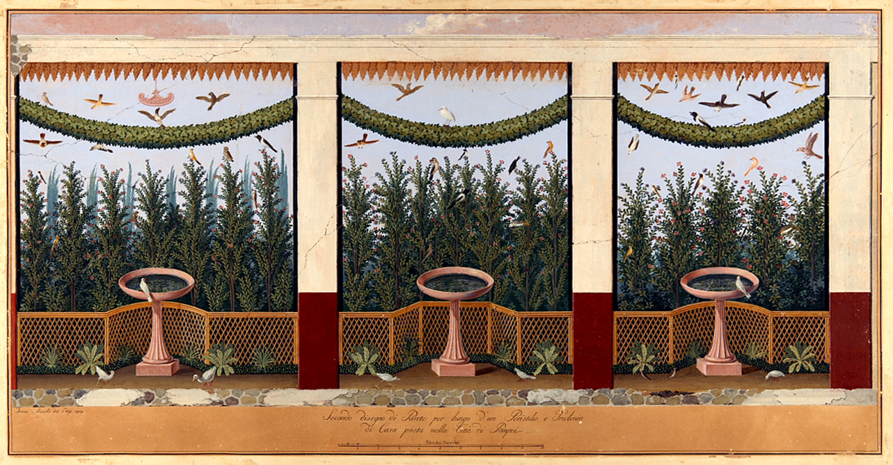 pittura di giardino (disegno) di Morelli Francesco (primo quarto sec. XIX)