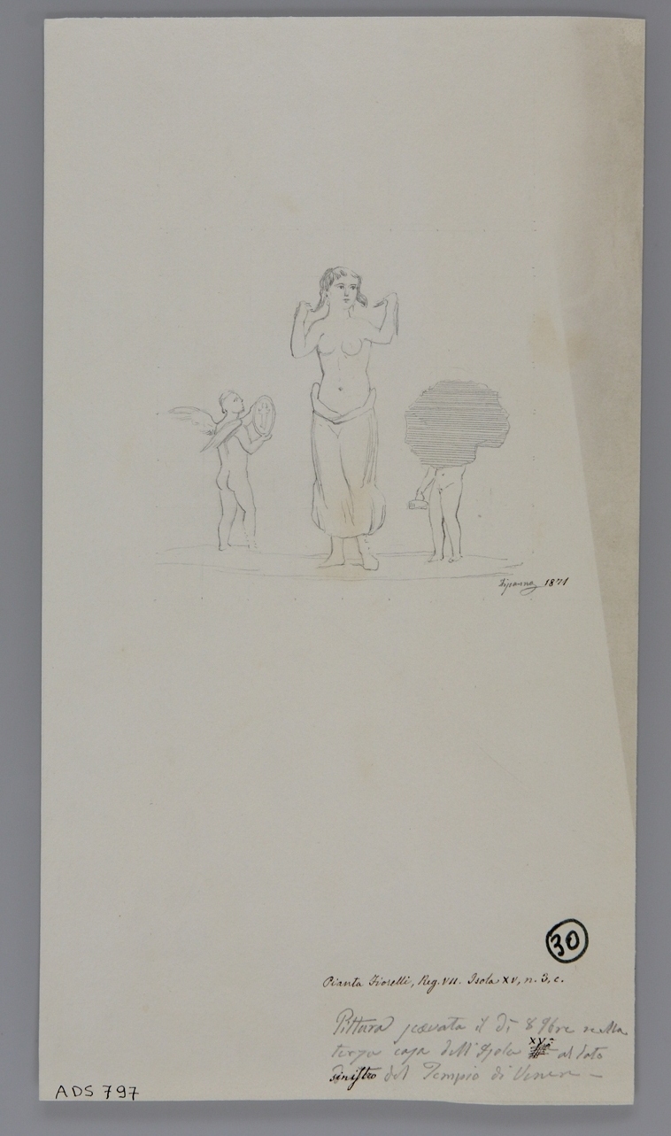 Toilette di Venere (disegno) di Discanno Geremia (terzo quarto sec. XIX)