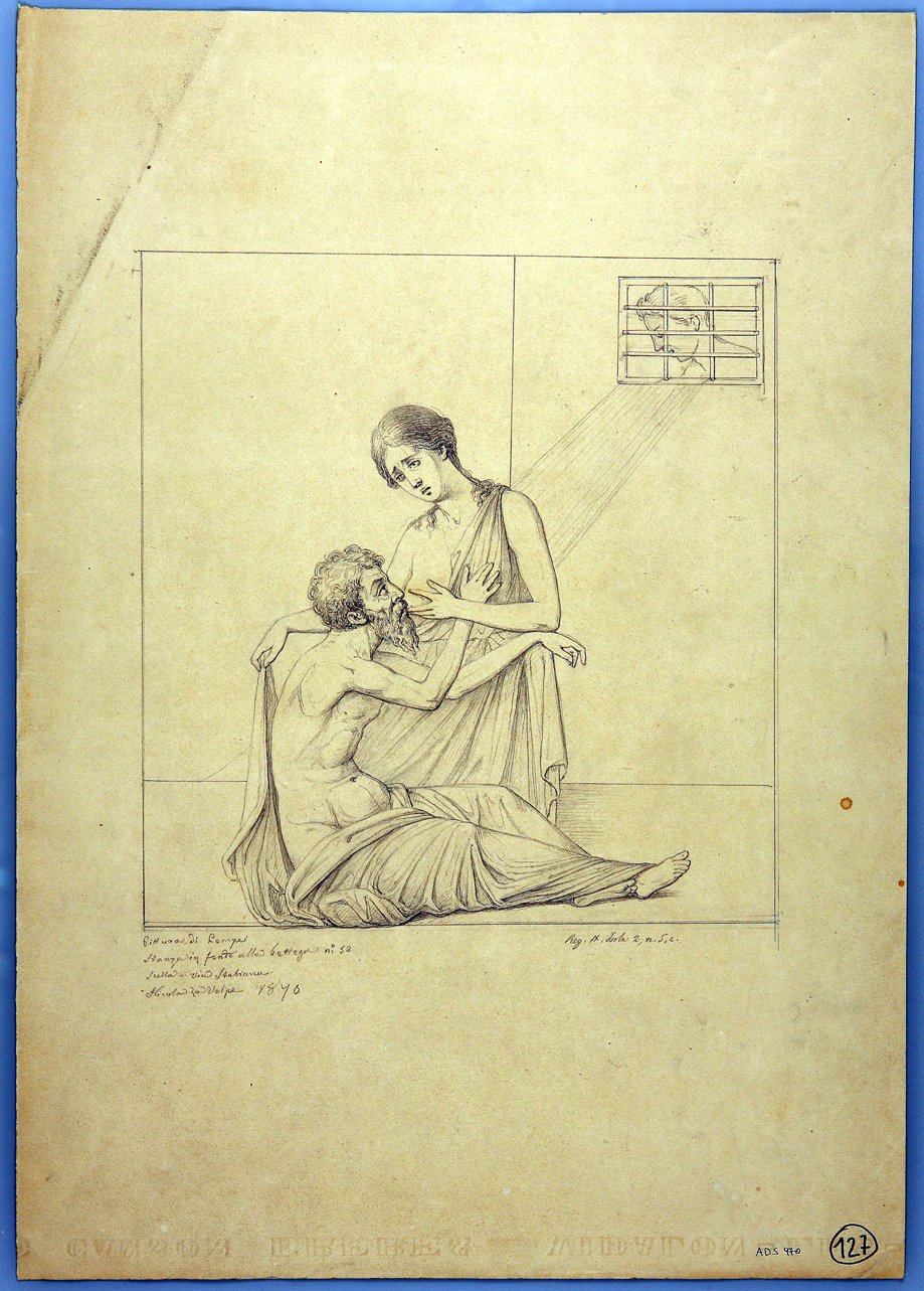Mikon allattato dalla figlia Pero (disegno) di La Volpe Nicola (terzo quarto sec. XIX)
