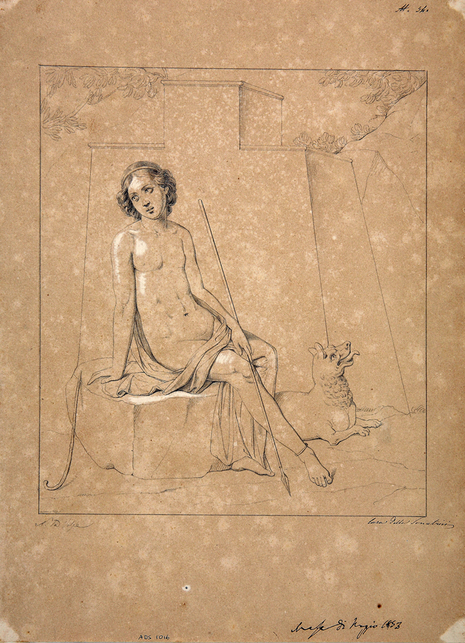 Endimione (disegno) di La Volpe Nicola (terzo quarto sec. XIX)