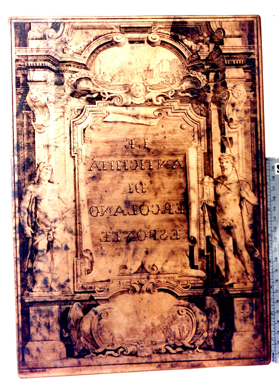 cartiglio con titolo (matrice) di Pozzi Rocco, La Vega Francesco (sec. XVIII)