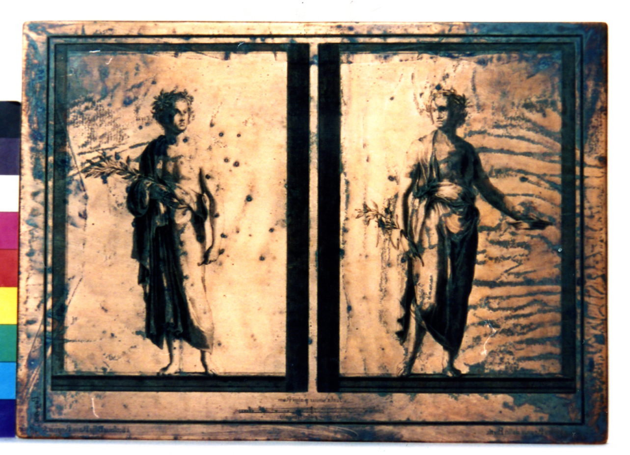 due figure maschili (matrice) di Billy Niccolò, Vanni Nicola (sec. XVIII)