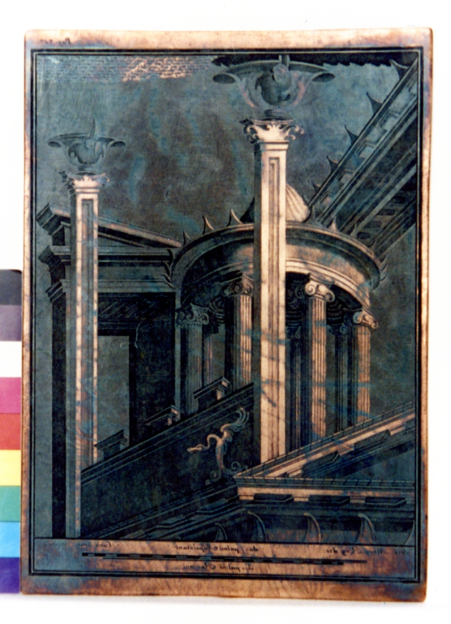 finte architetture (matrice) di Morghen Giovanni Elia, D'Orazio Nicola (sec. XVIII)