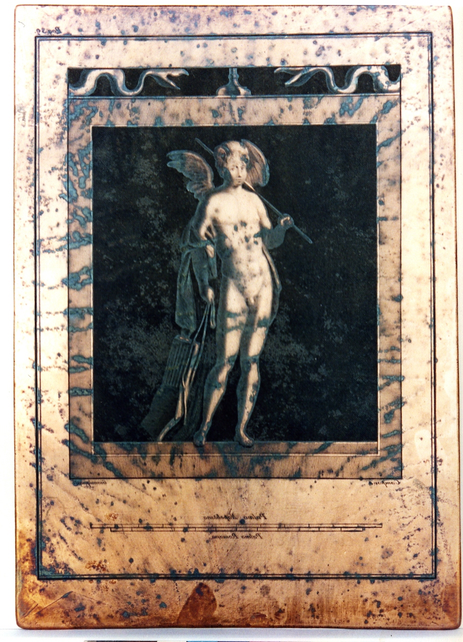 Amore con lira (matrice) di Campana Vincenzo, Giomignani Francesco (sec. XVIII)