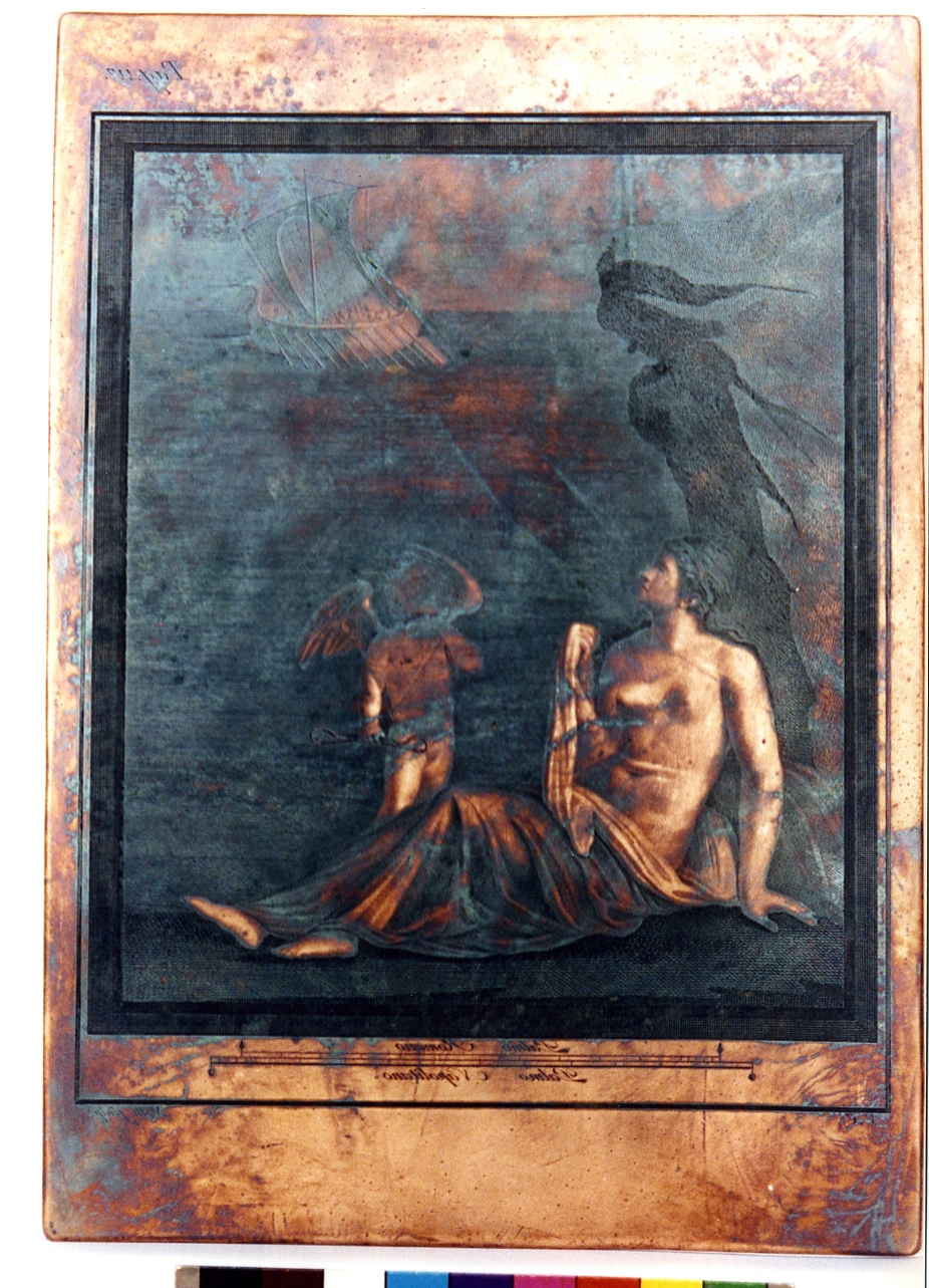 Arianna abbandonata sull'isola di Nasso (matrice) di Campana Vincenzo, Nolli Carlo (sec. XVIII)