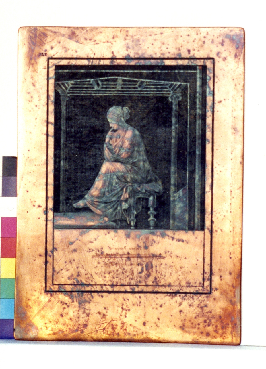 figura femminile seduta (matrice) di Vanni Nicola, Billy Niccolò (sec. XVIII)