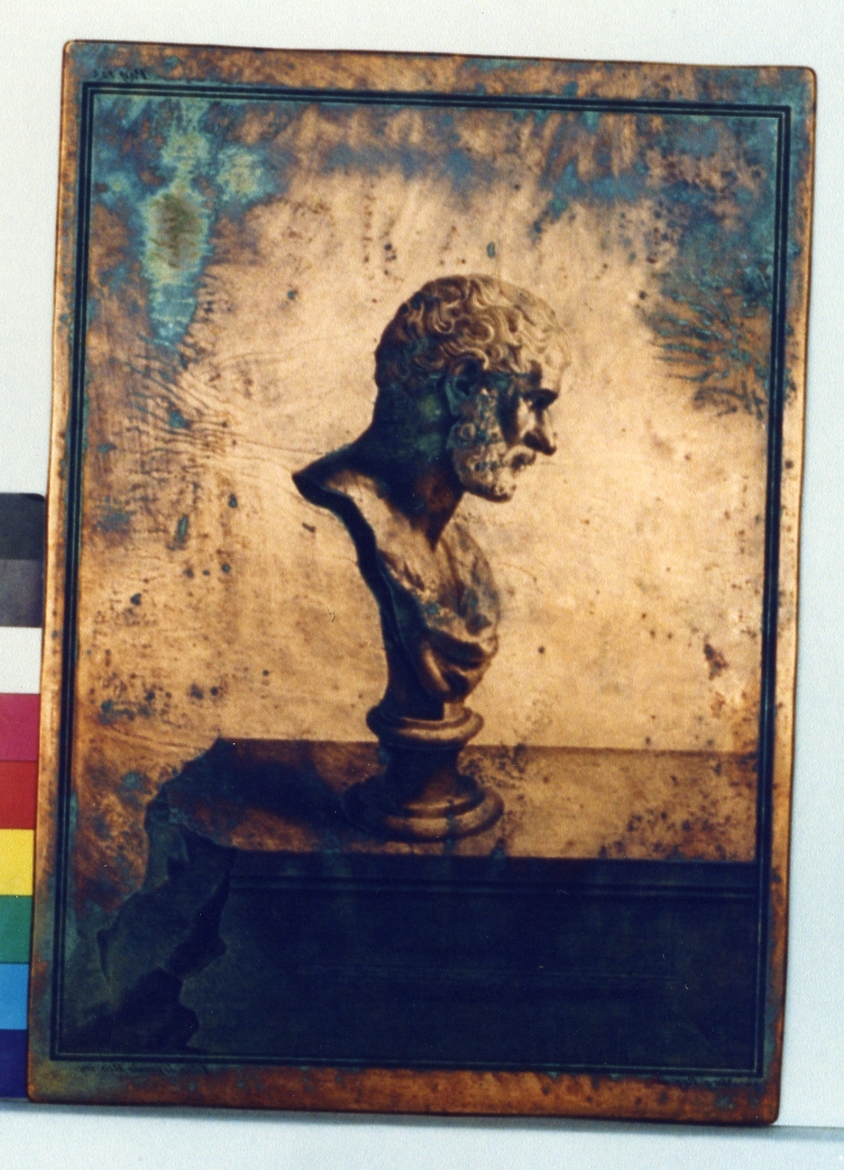 busto virile: profilo (matrice) di De Grado Filippo, Morghen Giovanni Elia (sec. XVIII)