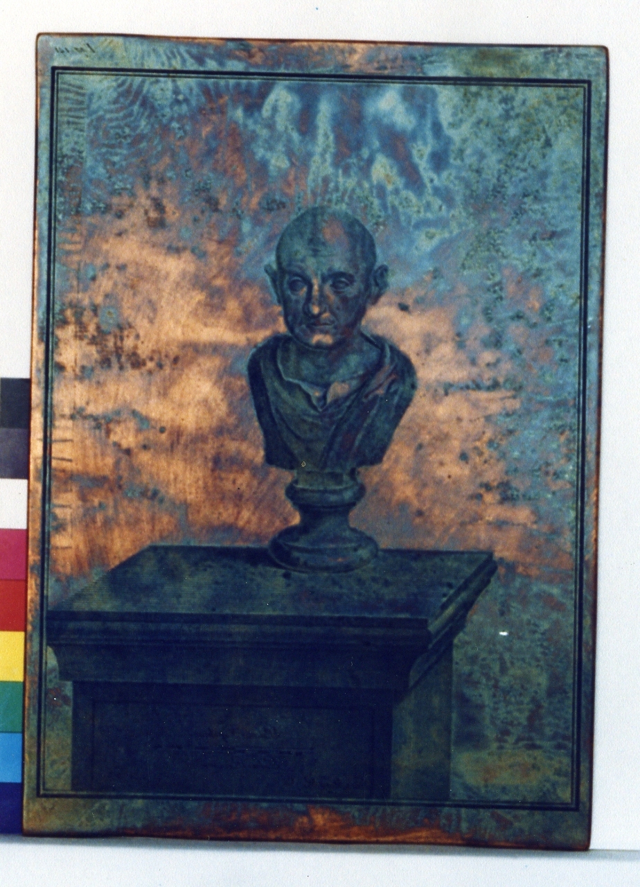 busto virile (matrice) di Nolli Carlo, Morghen Giovanni Elia (sec. XVIII)