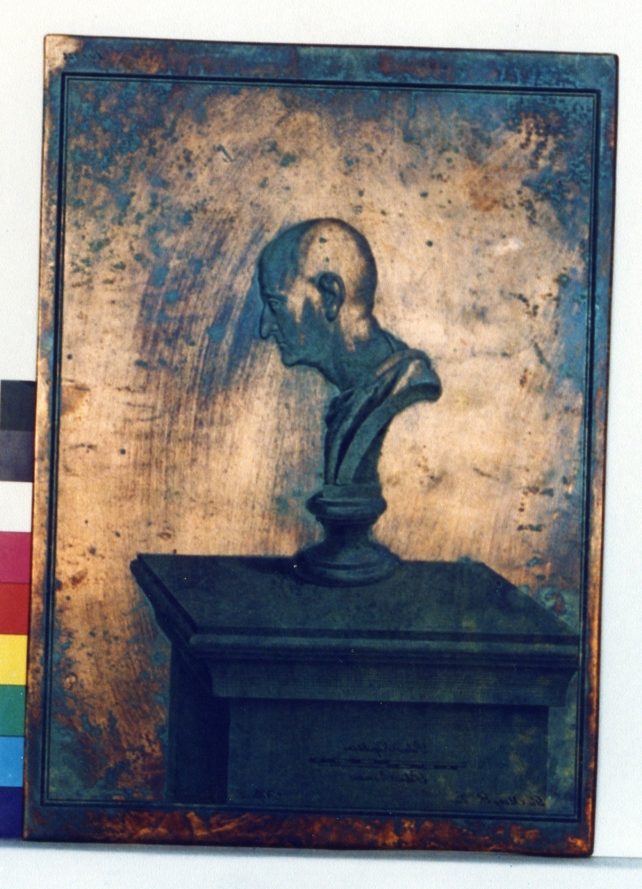 busto virile: profilo (matrice) di Morghen Giovanni Elia, Nolli Carlo (sec. XVIII)