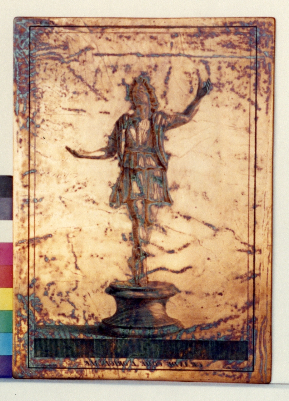 statuetta di lare (matrice) di Casanova Giovanni Battista, Morghen Giovanni Elia (sec. XVIII)