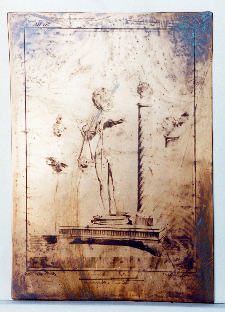 putto di bronzo reggi lucerna e particolari (matrice) di Furlanetti Giuseppe, Casanova Giovanni Battista (sec. XVIII)