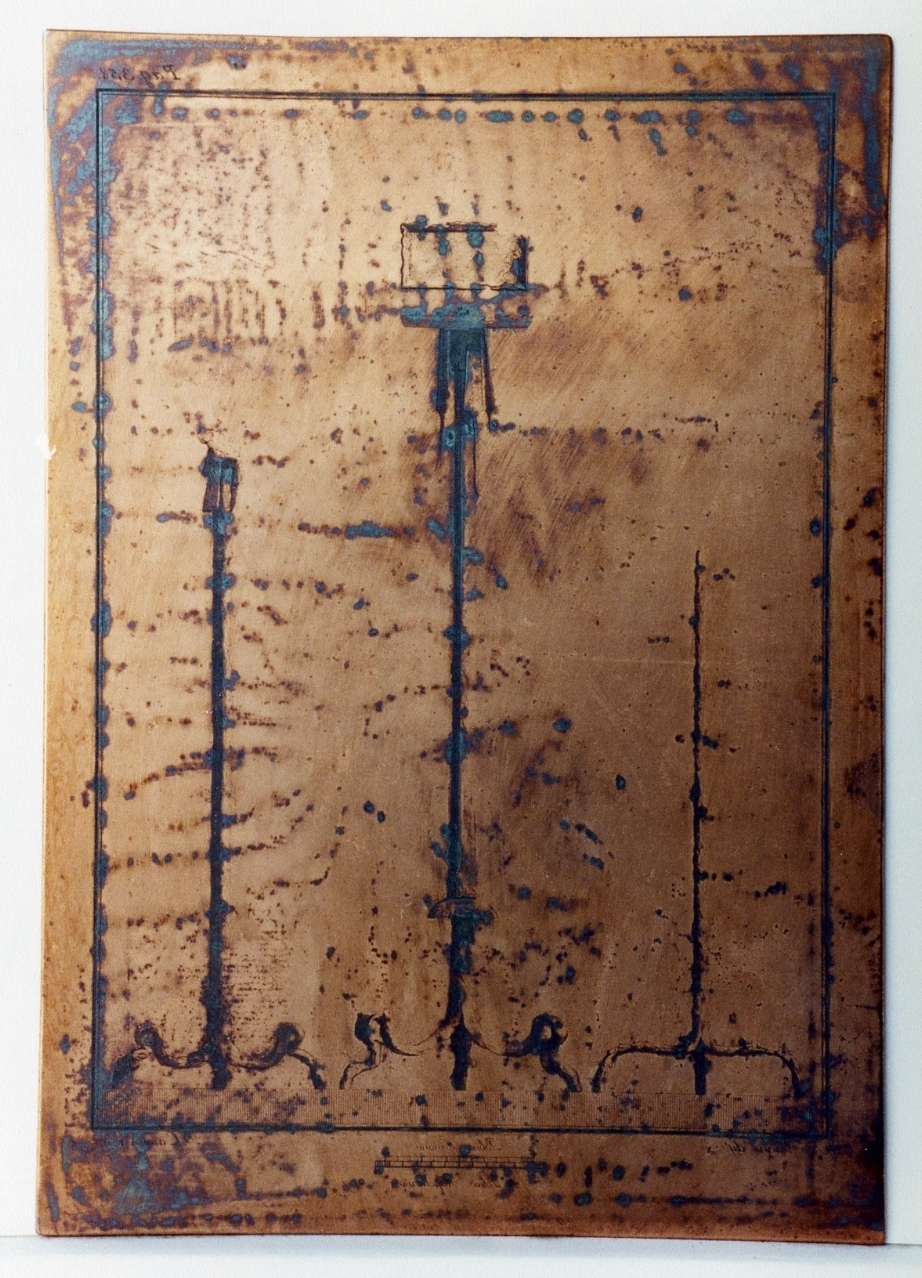 candelabri (matrice) di Casanova Domenico, Vanni Nicola (sec. XVIII)