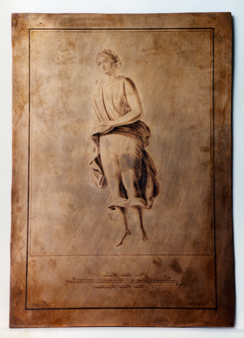 figura coronata di alloro (matrice) di Fiorillo Nicola, Campana Vincenzo (sec. XVIII)