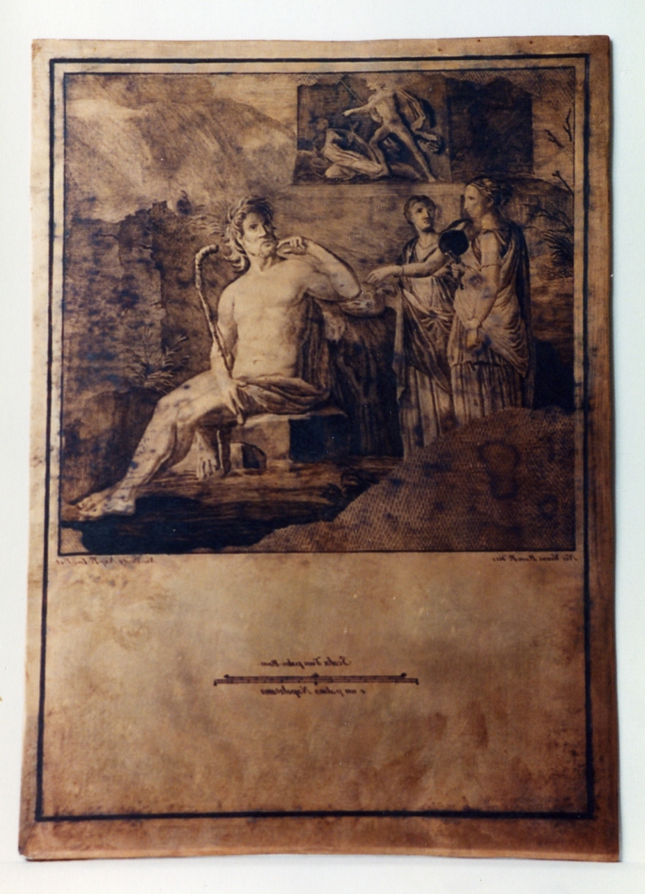 Polifemo e Galatea (matrice) di D'Orazio Nicola, Vanni Nicola (sec. XVIII)