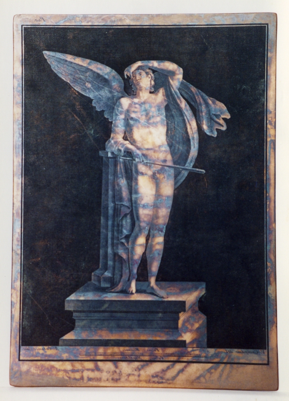 genio maschile alato (matrice) di Campana Vincenzo, Cataneo Aniello (sec. XVIII)