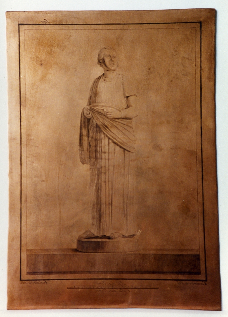 statua di terracotta di un'attrice (matrice) di Casanova Giovanni Battista, Furlanetti Giuseppe (sec. XVIII)