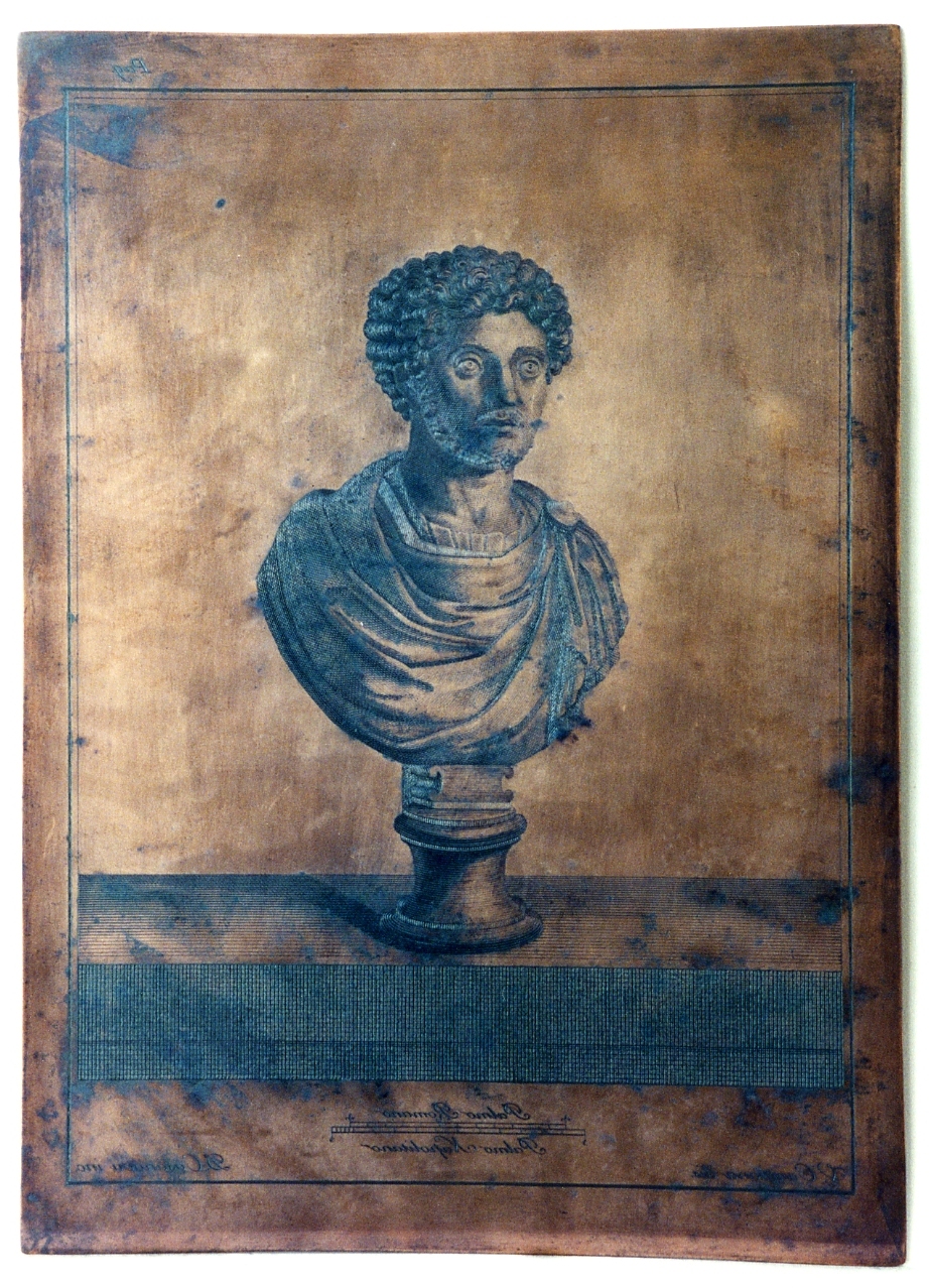 busto di Marco Aurelio (matrice) di Campana Vincenzo, Casanova Domenico (sec. XVIII)