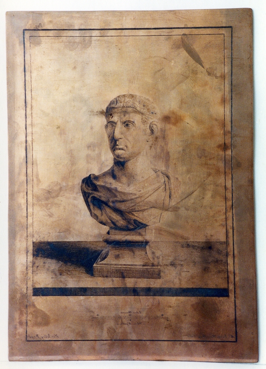 busto virile (matrice) di Billy Niccolò, Vanni Nicola (sec. XVIII)