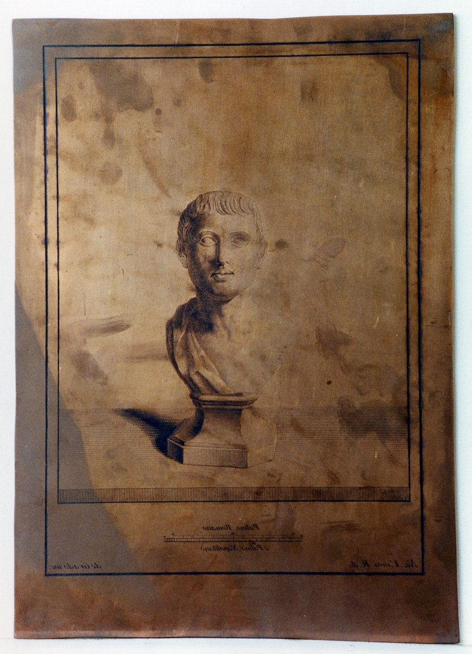 busto maschile (matrice) di Vanni Nicola, De Grado Filippo (sec. XVIII)