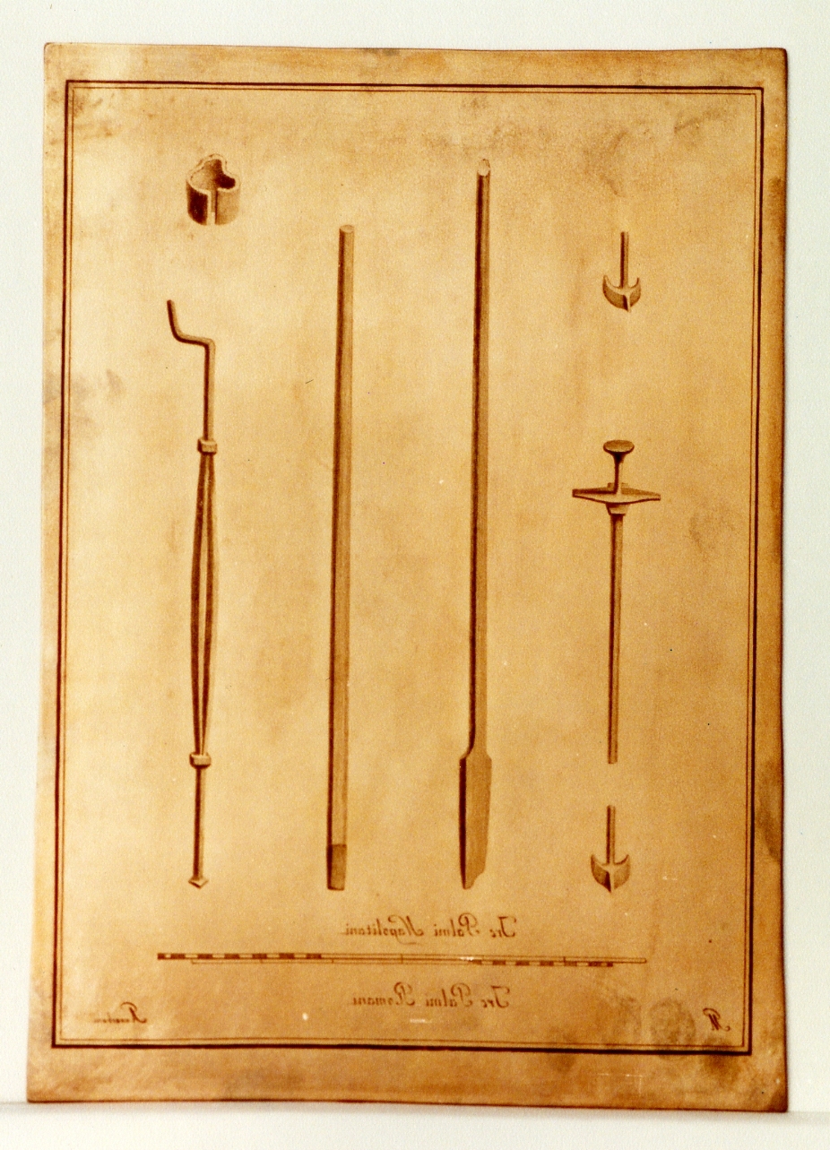 strumenti (matrice) di Morghen Giovanni Elia, Azzerboni Giuseppe (sec. XVIII)