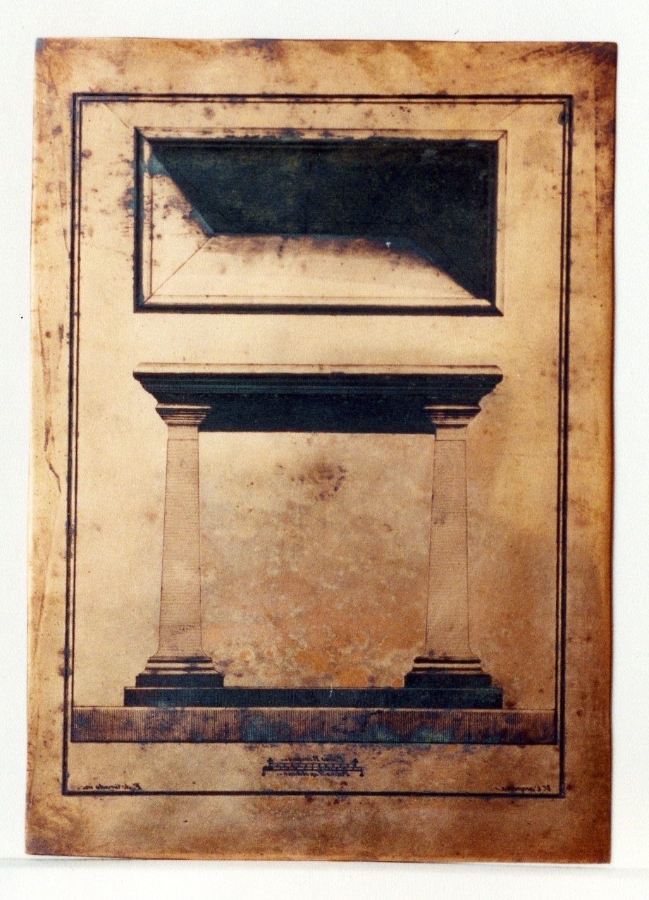 vasca e particolare (matrice) di De Grado Filippo, Campana Vincenzo (sec. XVIII)