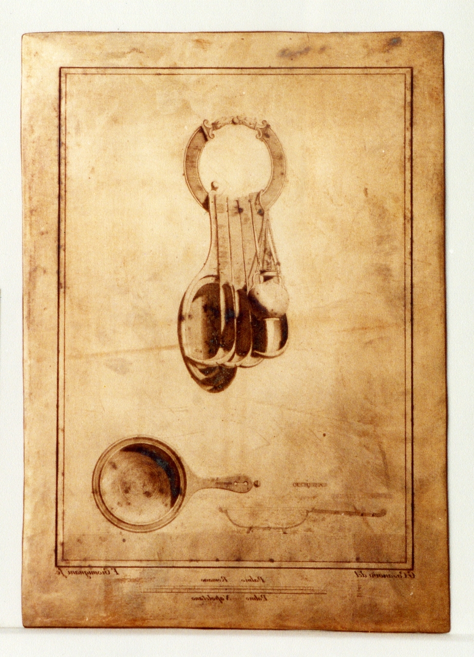 patera da uso termale e servizio di bagno (matrice) di Giomignani Francesco, Casanova Giovanni Battista (sec. XVIII)