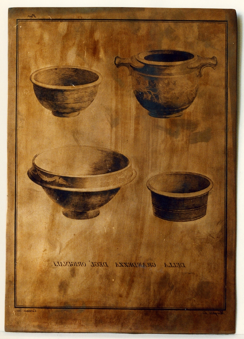 coppette (matrice) di Cataneo Aniello, Morghen Giovanni Elia (sec. XVIII)