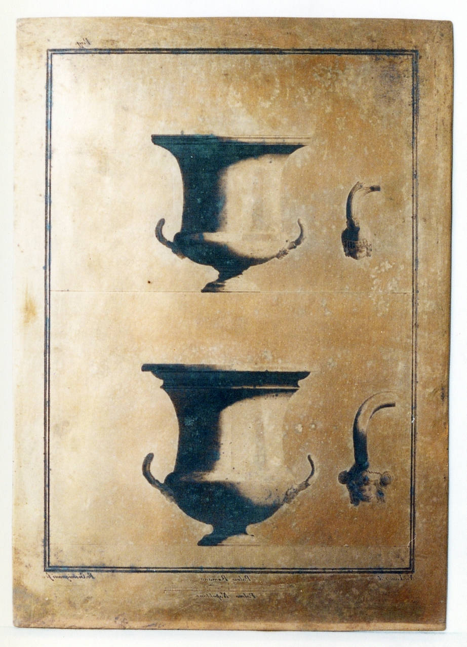 crateri di bronzo e particolari (matrice) di Giomignani Francesco, Vanni Nicola (sec. XVIII)