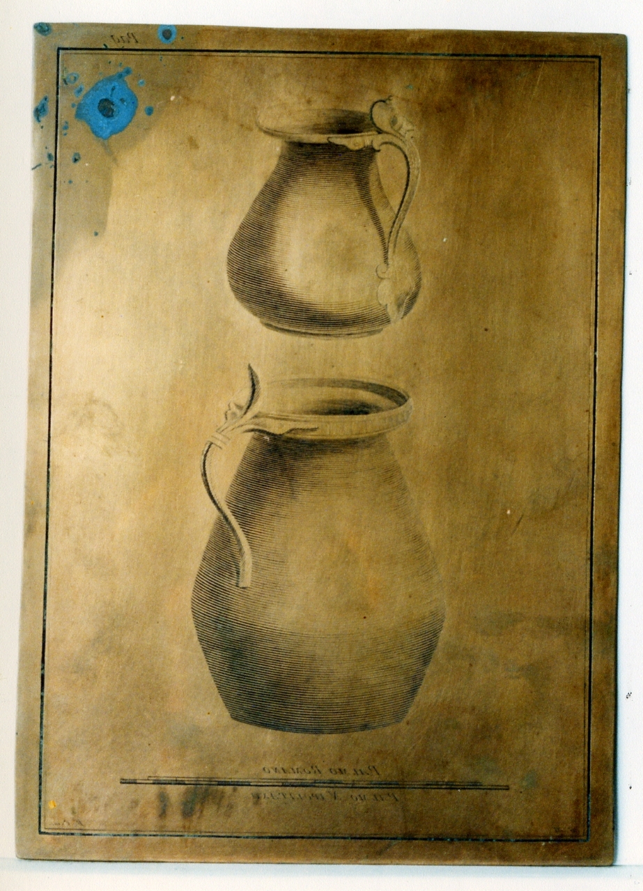 due brocche di bronzo (matrice) di Morghen Giovanni Elia (sec. XVIII)
