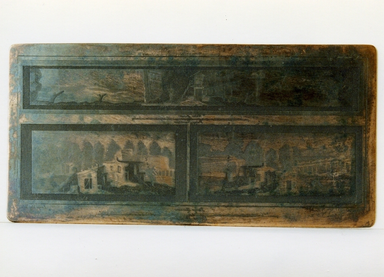 tre pannelli con paesaggi marini (matrice) di Aloja Luigi, Vanni Nicola (sec. XVIII)